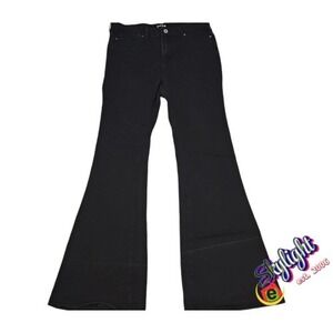 S.O.N.G. SONG‎ Juniors Size 7 / 28 Jeans Pants Black Flared 32x32